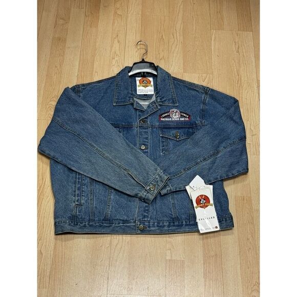 Dead Stock NWT 90s Y2K Warner Bros Vintage Emroidered Looney Tunes Denim Jean - Picture 2 of 13